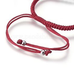 Nylon Cord Braided Bead Bracelets Making&nbsp;BJEW-F360-FP15