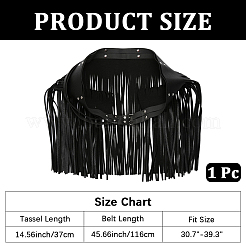 Imitation Leather Fringe Skirt Waist Belts&nbsp;AJEW-WH20020-266A