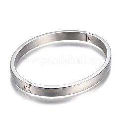 Tarnish Resistant 304 Stainless Steel Bangles&nbsp;STAS-I166-36B