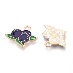 Fruit Alloy Enamel Pendants&nbsp;ENAM-T022-32F