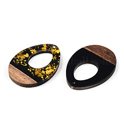 Opaque Resin & Walnut Wood Pendants&nbsp;RESI-TAC0021-67