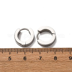304 Stainless Steel Cubic Zirconia Hoop Earrings&nbsp;EJEW-D331-12P