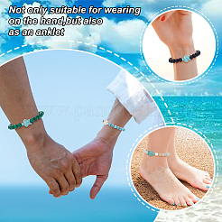 8Pcs 8 Colors Resin Tortoise Beaded Stretch Bracelets Set&nbsp;BJEW-AN0001-16