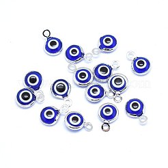 Handmade Evil Eye Lampwork Charms&nbsp;X-KK-F764-13-04