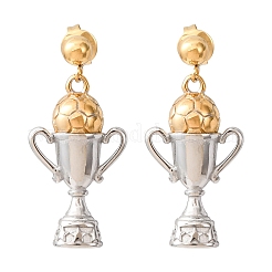 304 Stainless Steel Stud Dangle Earrings&nbsp;SA-CBA9CF9-04GP