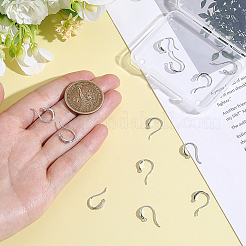 8 Pairs Brass Earring Hooks&nbsp;KK-BBC0027-65P