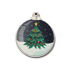 Single Face Printed Wood Pendants&nbsp;LS-WOOD-H102-02H
