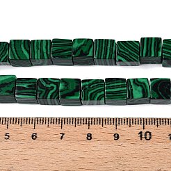 Synthetic Malachite Beads Strands&nbsp;G-T139-8x8-39