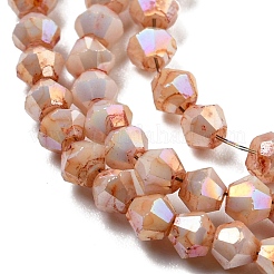 Opaque Baking Paint Glass Beads Strands&nbsp;DGLA-F002-01D