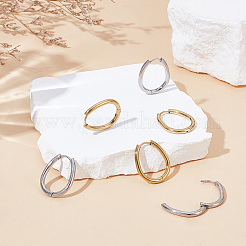 24Pcs 2 Colors Stainless Steel Hoop Earrings&nbsp;EJEW-UN0003-16