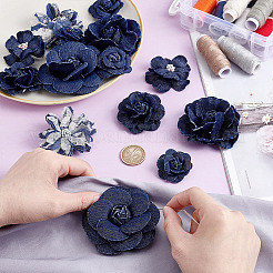 14Pcs 7 Styles Denim Fabric Ornament Accessories&nbsp;DIY-HY0002-60B