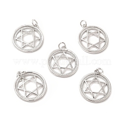Brass Micro Pave Cubic Zirconia Pendants&nbsp;KK-E068-VB428