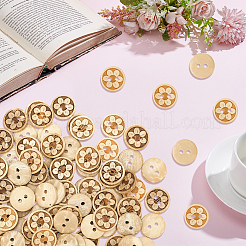 100Pcs 2-Hole Coconut Buttons&nbsp;BUTT-CY0001-31