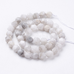 Natural White Crazy Lace Agate Beads Strands&nbsp;X-G-J376-14-8mm