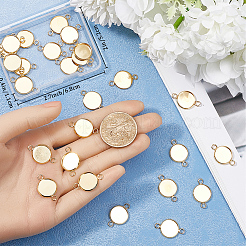 30Pcs 304 Stainless Steel Cabochon Connector Settings&nbsp;STAS-BBC0004-67B-G