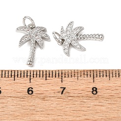 Brass Micro Pave Cubic Zirconia Pendants&nbsp;ZIRC-K070-38P
