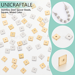 60Pcs 2 Colors 304 Stainless Steel Spacer Beads&nbsp;STAS-UN0059-53