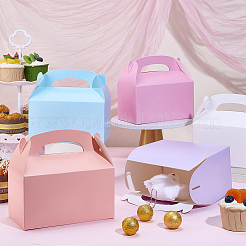 30Pcs 5 Colors Folding Rectangle Paper Portable Cupcake Gift Storage Box&nbsp;CON-PH0003-36
