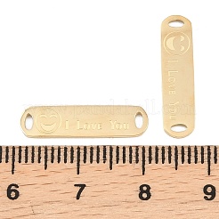 304 Stainless Steel Connector Charms&nbsp;STAS-P445-05G