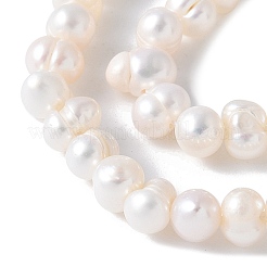 Natural Cultured Freshwater Pearl Beads Strands&nbsp;PEAR-I007-07M-01