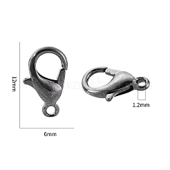 Zinc Alloy Lobster Claw Clasps&nbsp;PALLOY-YW0001-12B