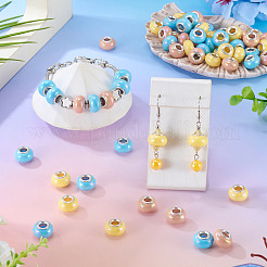 150Pcs Opaque Resin European Beads&nbsp;RESI-TA0004-61B