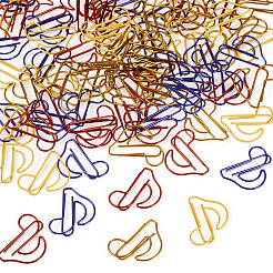 80Pcs 4 Colors PET Plastic Paper Clip&nbsp;AJEW-TA0003-07