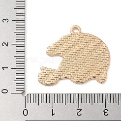 Alloy Enamel Pendants&nbsp;ENAM-A008-12KCG-03