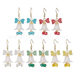 Acrylic Flower Dangle Earrings&nbsp;EJEW-MZ00591