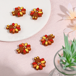10Pcs Thanksgiving Day Food Grade Eco-Friendly Silicone Focal Beads&nbsp;SIL-CA0001-57