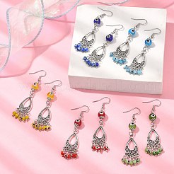 Alloy Teardrop Chandelier Earrings&nbsp;EJEW-JE05382