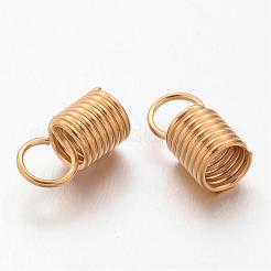 Ion Plating(IP) 304 Stainless Steel Coil Cord End&nbsp;STAS-K108-13G