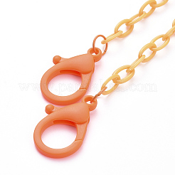 Personalized ABS Plastic Cable Chain Necklaces&nbsp;NJEW-JN03254-01