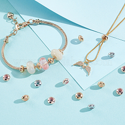 60Pcs 3 Colors Brass Beads&nbsp;KK-GA0001-91