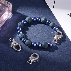 Tibetan Style Heart Alloy Lobster Claw Clasps&nbsp;TIBE-PH0005-17