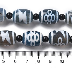 Tibetan Style dZi Beads Strands&nbsp;G-NH0037-C05-02
