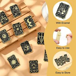 10Pcs 10 Styles Alloy Enamel Pins&nbsp;JEWB-CJ0001-67
