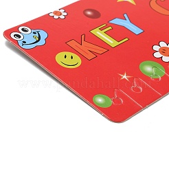 12-Slot Paper KeyChain Hanging Display Cards&nbsp;DIY-M074-01