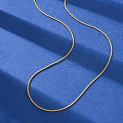304 Stainless Steel Round Snake Chain Necklaces&nbsp;NJEW-T016-19G