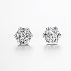 925 Sterling Silver Pave Moissanite Stud Earrings for Women&nbsp;SX7074-2