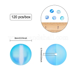 Synthetic Moonstone Beads Strands&nbsp;G-FH0001-14
