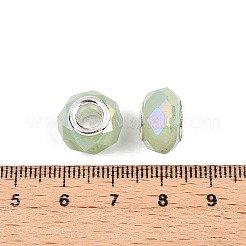 Imitation Jade Glass European Beads&nbsp;GPDL-N004-B14mm-A02