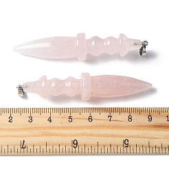 Natural Rose Quartz Pendants&nbsp;G-C187-02E