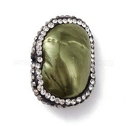Electroplated Natural Freshwater Shell Nuggets Beads&nbsp;SHEL-F005-09A