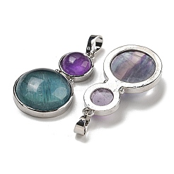 Natural & Synthetic Mixed Gemstone Pendants&nbsp;G-G147-06P
