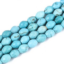 Dyed Natural Blue Turquoise Beads Strands&nbsp;G-T142-80