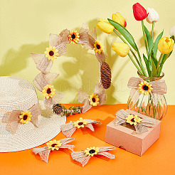 Linen Bowknot Ornament Accessories&nbsp;DIY-WH0430-069