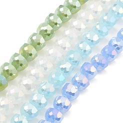 AB Color Plate Glass Beads Strands&nbsp;EGLA-P051-02A-A