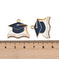 Graduation Season Alloy Enamel Pendants&nbsp;ENAM-V002-01C-KCG