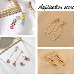 32Pcs 4 Style 304 Stainless Steel Clip-on Earring Converters Findings&nbsp;STAS-UN0026-76